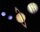 Planets in outer space. Wall Mural