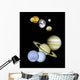 Planets in outer space. Wall Mural
