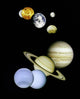 Planets in outer space. Wall Mural