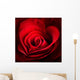 Valentine Red Rose. Heart shaped Wall Mural