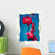 Flowers On Watercolor Paper Wall Mural