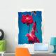Flowers On Watercolor Paper Wall Mural