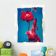 Flowers On Watercolor Paper Wall Mural