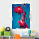Flowers On Watercolor Paper Wall Mural