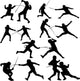 Fencing Sport Vector Silhouet