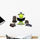 Cute Cartoon Monster Reading Wall Decal