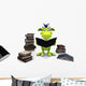 Cute Cartoon Monster Reading Wall Decal