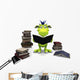 Cute Cartoon Monster Reading Wall Decal