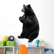 Black Bear White Wall Decal