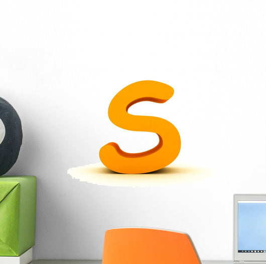 Letter S Comic sans Wall Decal