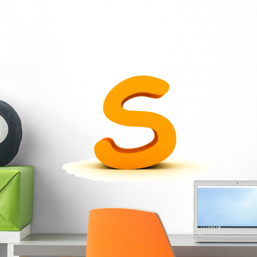 Letter S Comic sans Wall Decal