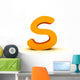 Letter S Comic sans Wall Decal