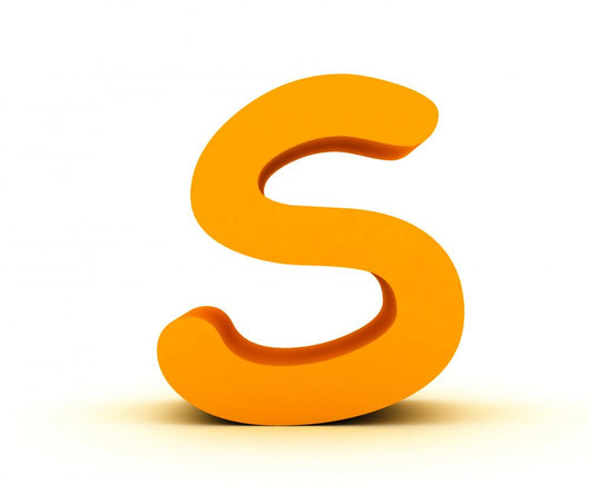 Letter S Comic sans Wall Decal