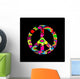Tie Dye Peace Sign Wall Mural