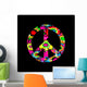 Tie Dye Peace Sign Wall Mural