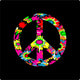 Tie Dye Peace Sign Wall Mural
