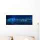 Miami Skyline at night with beautiful reflections Wall Mural