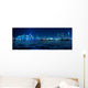 Miami Skyline at night with beautiful reflections Wall Mural