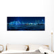 Miami Skyline at night with beautiful reflections Wall Mural
