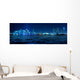 Miami Skyline at night with beautiful reflections Wall Mural