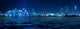 Miami Skyline at night with beautiful reflections Wall Mural