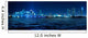 Miami Skyline at night with beautiful reflections Wall Mural