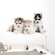 Three Siberian Husky Puppy Wall Decal