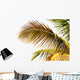 Golden Coconut Tree White Wall Mural