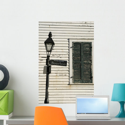 Bourbon Street Lamppost Wall Mural