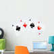Jeux de cartes. CarrÃ© d'as. poker gagnant Wall Decal