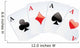 Jeux de cartes. CarrÃ© d'as. poker gagnant Wall Decal