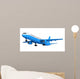 Blue Passenger Airplane Wall Decal