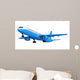 Blue Passenger Airplane Wall Decal