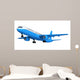 Blue Passenger Airplane Wall Decal