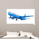 Blue Passenger Airplane Wall Decal