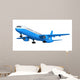 Blue Passenger Airplane Wall Decal