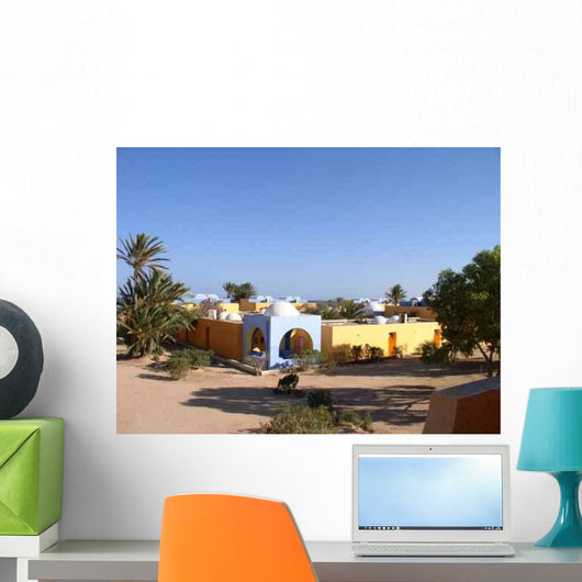 Paysage Tunisie Medina Palmier Wall Decal