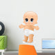 Neonato Primi Passibaby Walking-vector