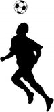 Soccer Silhouettes Wall Decal