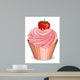 Cupcake with Strawberry Wall Mural