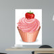 Cupcake with Strawberry Wall Mural