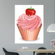 Cupcake with Strawberry Wall Mural