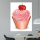 Cupcake with Strawberry Wall Mural