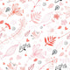 Seamless Floral Pattern with Wall Decal Design 1