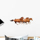 Four Sorrel Stallion Gallop Wall Mural