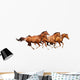Four Sorrel Stallion Gallop Wall Mural