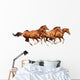 Four Sorrel Stallion Gallop Wall Mural