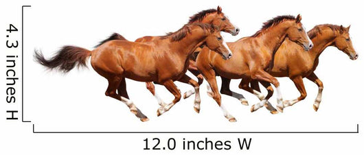 Four Sorrel Stallion Gallop Wall Mural