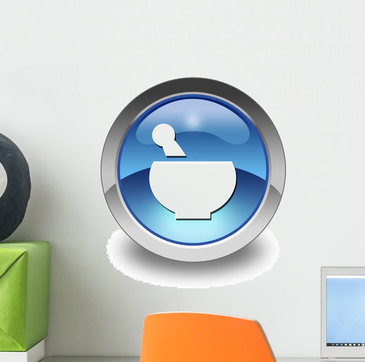 Glossy Pictogram "Prescription / Pharmacy" Wall Decal