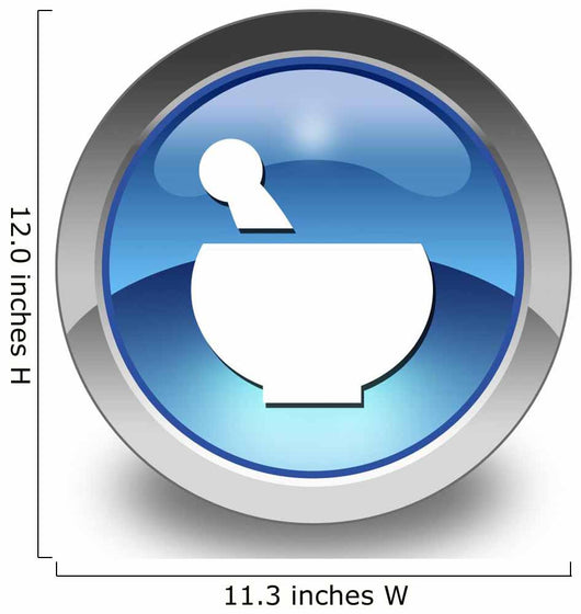 Glossy Pictogram "Prescription / Pharmacy" Wall Decal